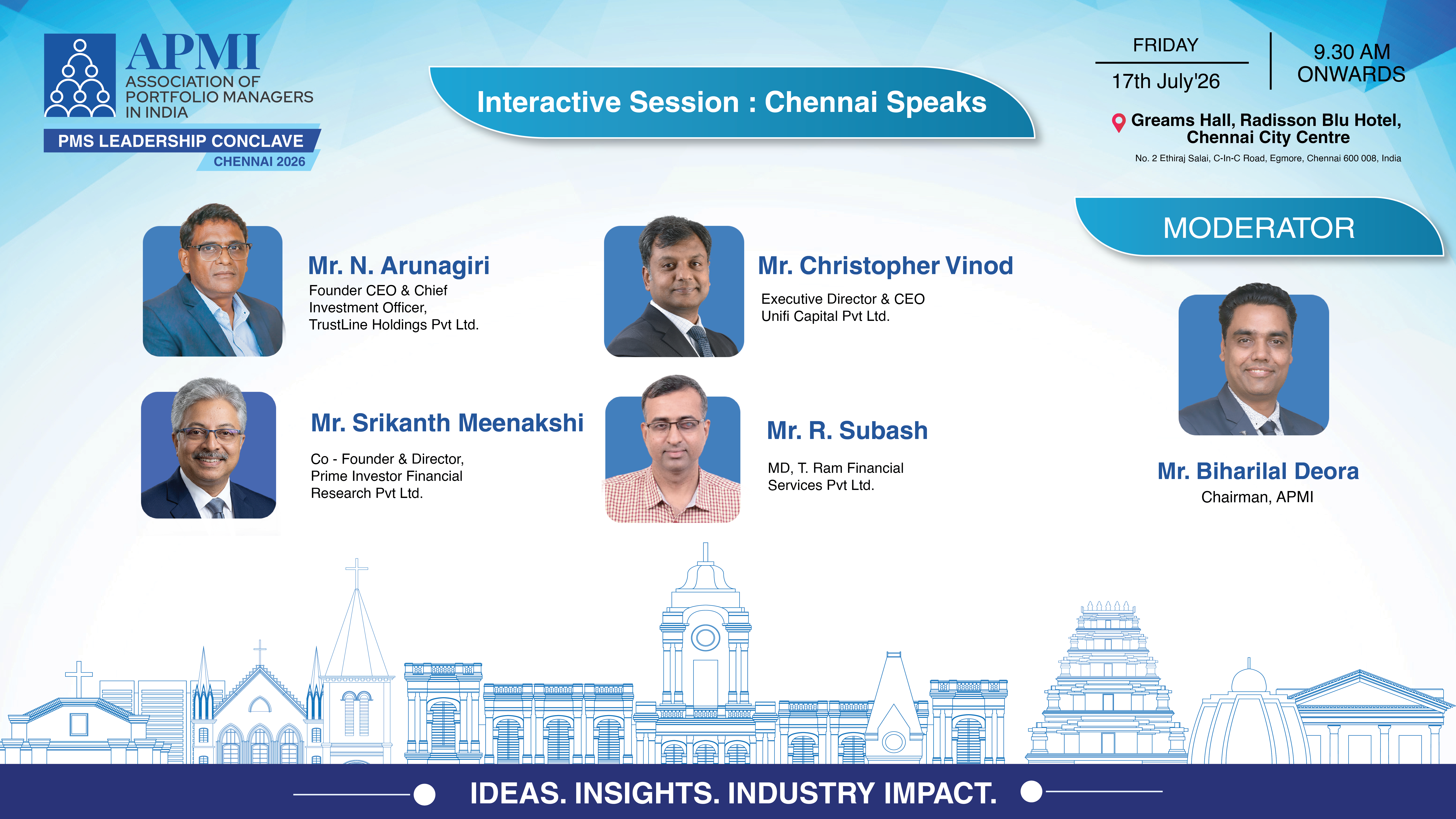 Panelists - Interactive Session Chennai Speaks