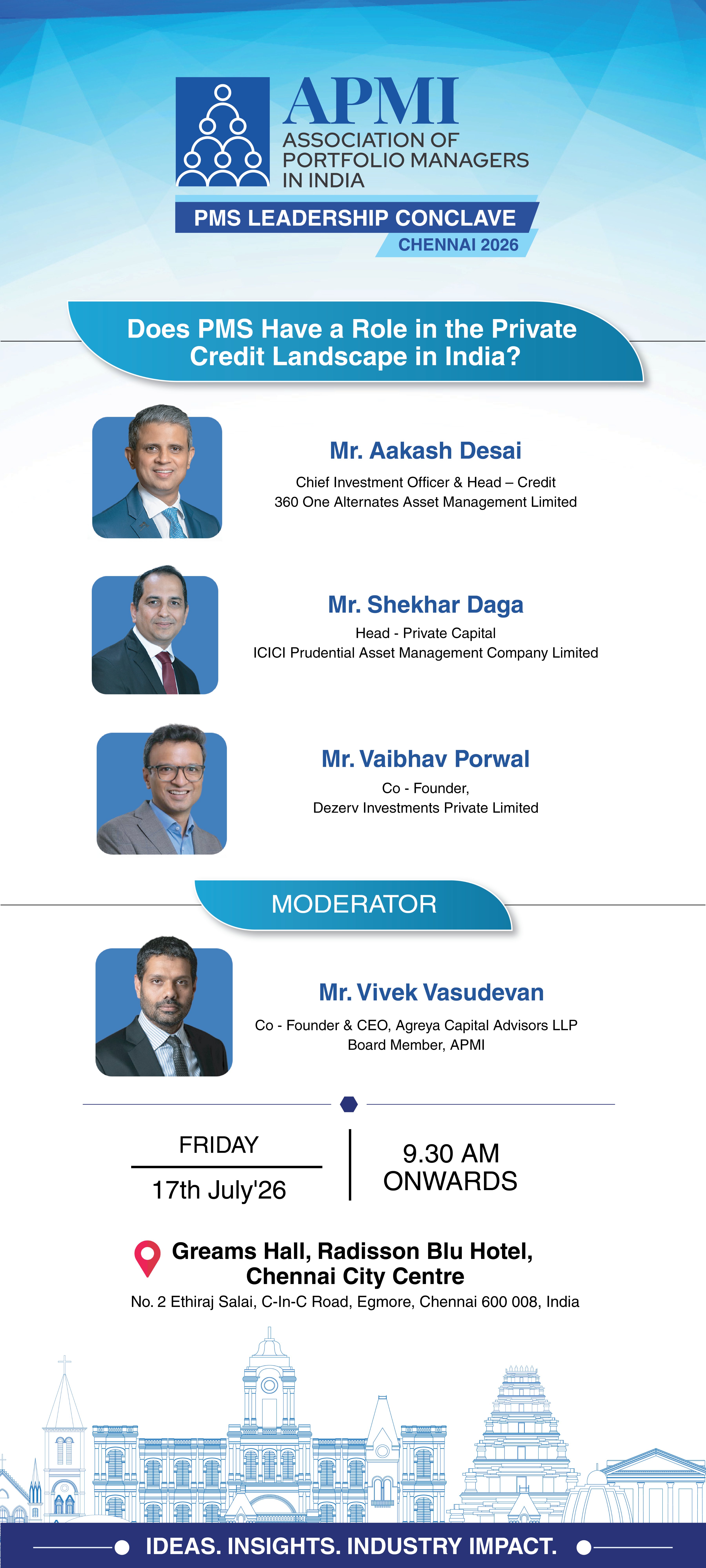 Panelists - Does PMS Have a Role in the Private Credit Landscape in India